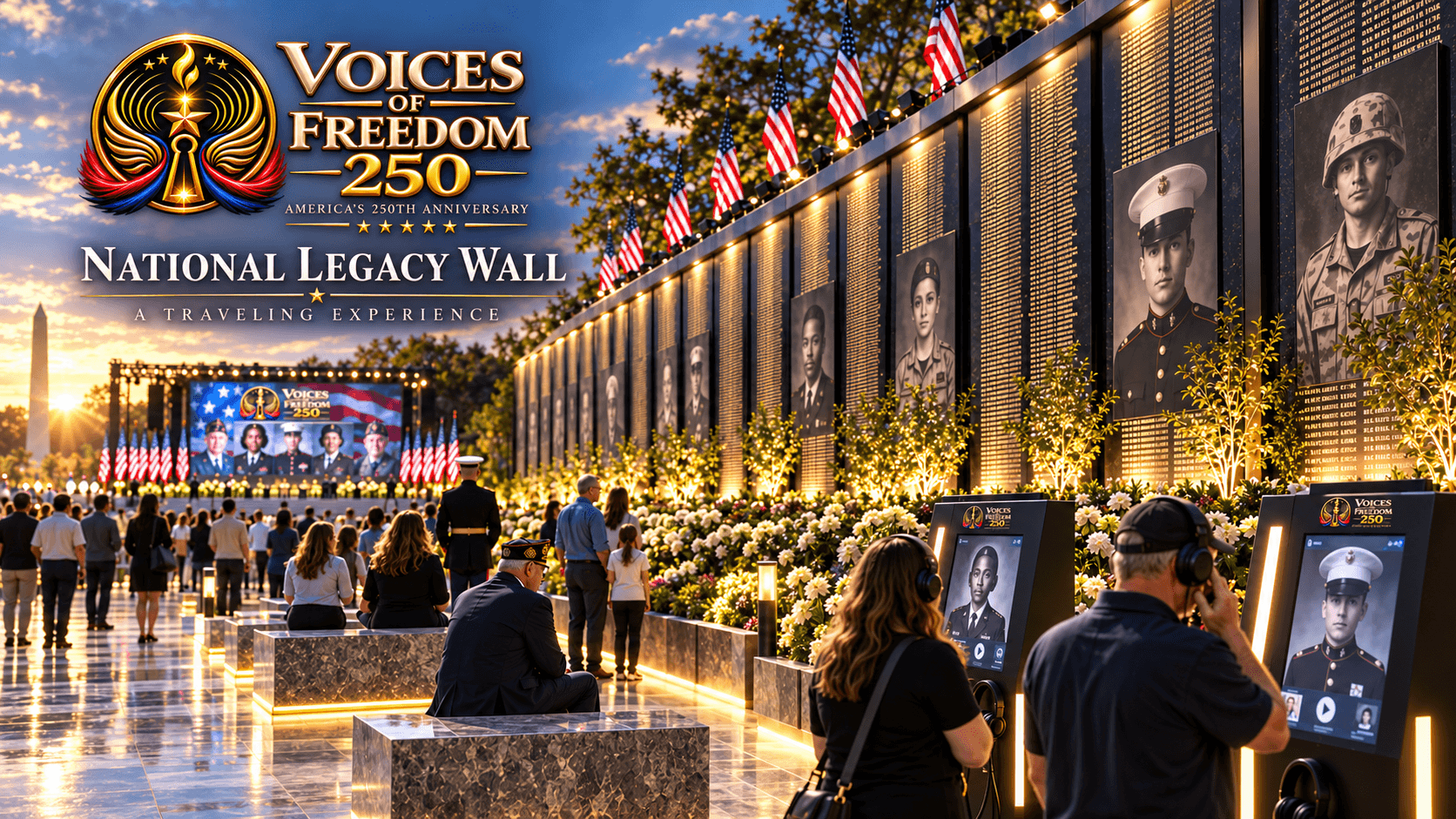 The traveling National Legacy Wall experience
